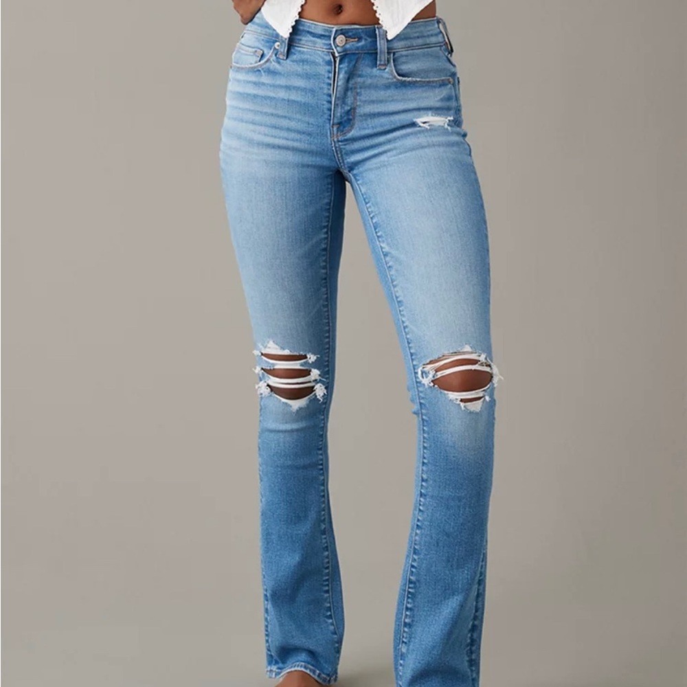 Nwt American eagle flare jeggings 14 short